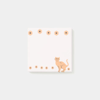 花付き猫 ポストイット