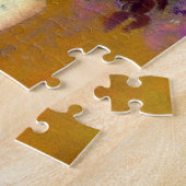 花付き白い花瓶オディロン・リドン ジグソーパズル (側面)