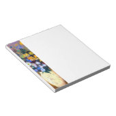 花付き白い花瓶オディロン・リドン ノートパッド (アングル)