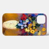 花付き白い花瓶オディロン・リドン Case-Mate iPhoneケース (裏面 (横))