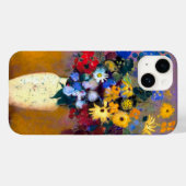花付き白い花瓶オディロン・リドン Case-Mate iPhoneケース (裏面 (横))