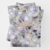 花付き真珠デザイン ラッピングペーパーシート (インサイチュ)