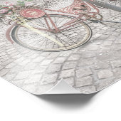 花付き自転車 フォトプリント            (角)