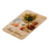 花付き花瓶,コーヒーポットとフルーツ,ファンゴッホ マグネット (左側)