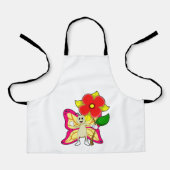 花付き蝶 エプロン (正面)