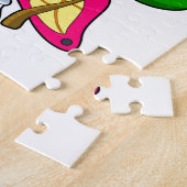 花付き蝶 ジグソーパズル (側面)