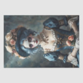 花付き衣装の女 – デコページ –  薄葉紙 (正面)