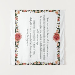 花付き詩編1縁ど タペストリー