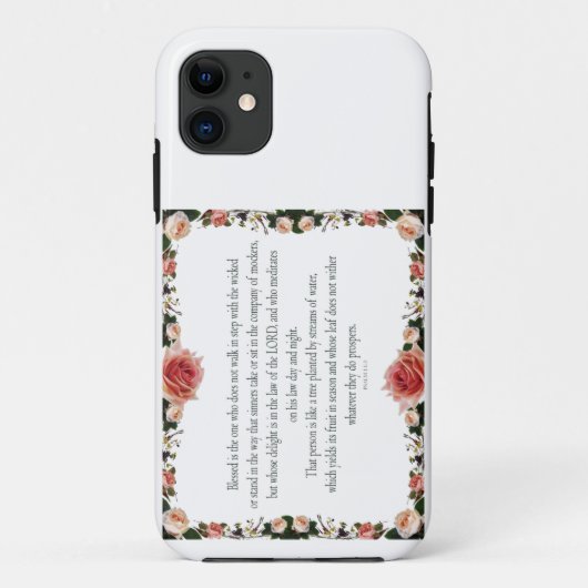 花付き詩編1縁ど Case-Mate iPhoneケース (裏面)