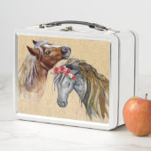 花付き馬弁当箱 メタルランチボックス (インサイチュ)