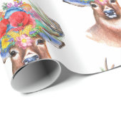 花付き鹿 ラッピングペーパー (ロールコーナー)