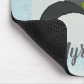 花付き黒魔女の帽子パーソナライズされた マウスパッド (コーナー)