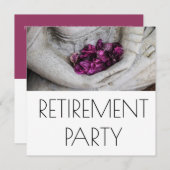 花付仏。退職パーティの招待状 招待状 (正面/裏面)