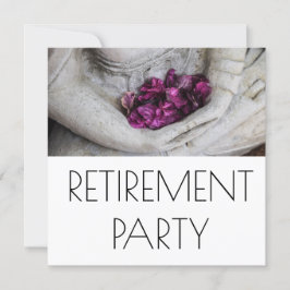 花付仏。退職パーティの招待状 招待状