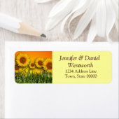 花住所 シールひまわり ラベル (インサイチュ)