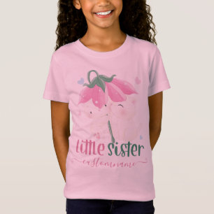 花傘の下の猫カスタムの妹 Tシャツ