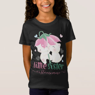 花傘の下の猫カスタムの妹 Tシャツ