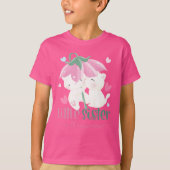 花傘の下の猫カスタムの妹 Tシャツ (正面)