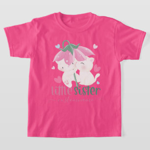 花傘の下の猫カスタムの妹 Tシャツ