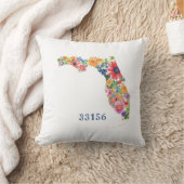 花入りフロリダクッション+カスタマイズ可能な文字 クッション (ブランケット)