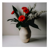 花入赤と白り ポスター (正面)