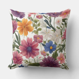 花全体プリント枕 クッション
