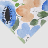 花全体,桃,青,緑の水色 薄葉紙 (詳細)