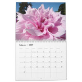 花写真カレンダーDAHLIA花フローラ カレンダー (2月 2027)