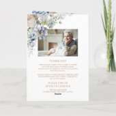 花写真追悼式 カード (裏面)