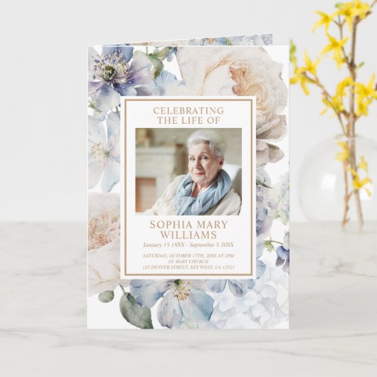 花写真追悼式 カード (黄色い花)