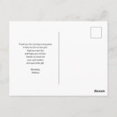 花冠のキリンが感謝を伝える ポストカード (裏面)