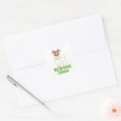 花冠のドラマのないラマ スクエアシール (封筒)