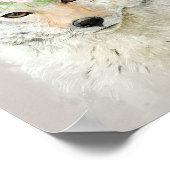 花冠をかぶったコヨーテ ポスター (角)