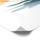 花冠をかぶった愛らしい赤ちゃん象 ポスター (角)