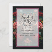 花冠を戴いたジャガーの絵 招待状 (正面)