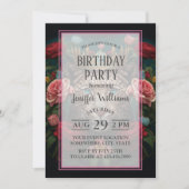 花冠を戴いたジャガー絵画 招待状 (正面)