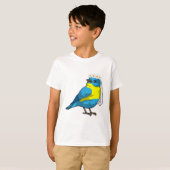 花冠を戴いた花嫁の鳥 Tシャツ (正面フル)