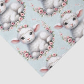 花冠を被ったかわいい羊のイラスト 薄葉紙 (詳細)