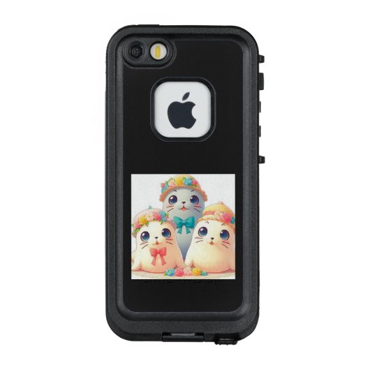 花冠シールズのキュートな恋 LifeProof iPhoneケース (裏面)
