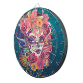 花冠スカルの砂糖ポートレート ダーツボード (正面右)