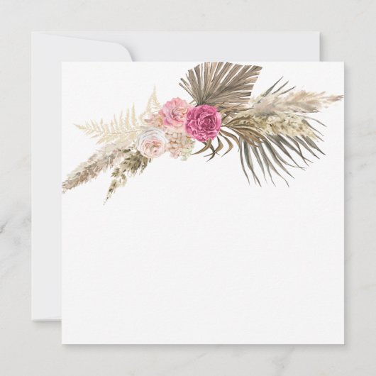 花冠 |クラフ素朴ト円フローラ結婚ズ 招待状 (裏面)