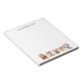 花冠、水彩愛らしい犬 ノートパッド (アングル)