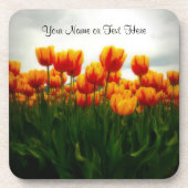 花分野のかわいらしいチューリップ コースター (正面)