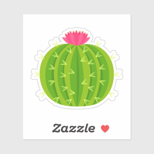 花切りビニールのシール付サボテン シール (シート)