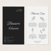 花切り花気につるラベル花屋 (正面&裏面)