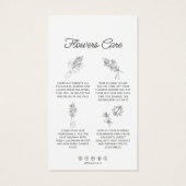 花切り花気につるラベル花屋 (裏面)