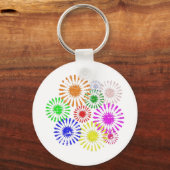 花動揺しての破裂 キーホルダー (正面)