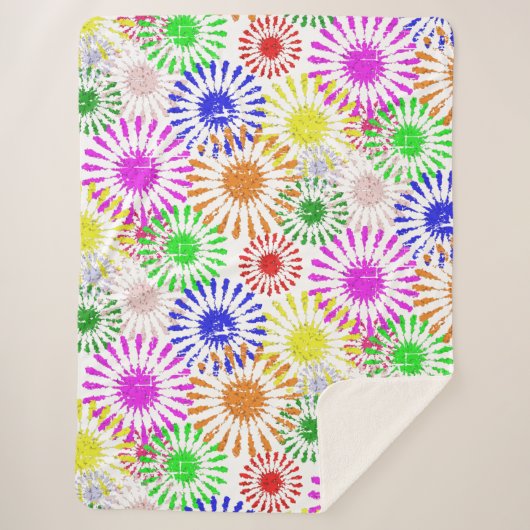 花動揺しての破裂 シェルパブランケット (正面)