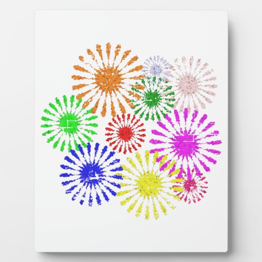 花動揺しての破裂 フォトプラーク (正面)