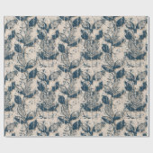 花動揺して柄 ラッピングペーパー (フラット)